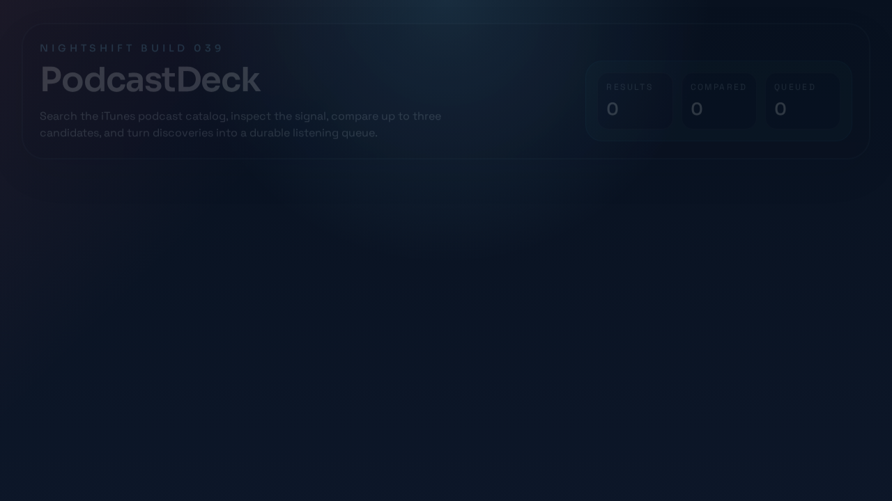 Screenshot of podcastdeck